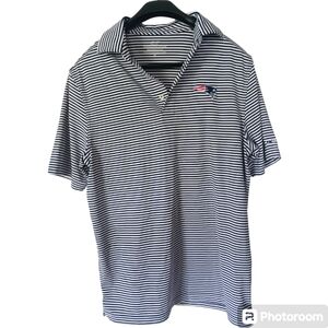 New England Patriots Polo Shirt- Sz. Medium/ Blue and White